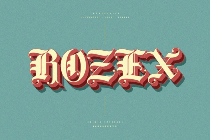 View Information about Rozex Font