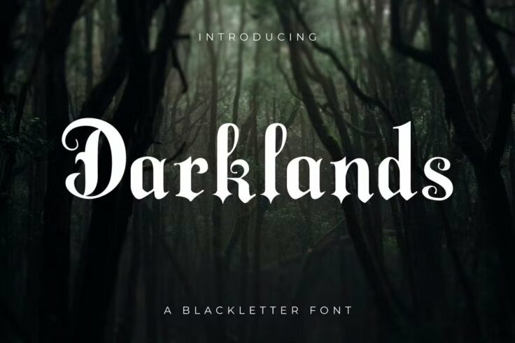 View Information about Darklands Old English Blackletter Font