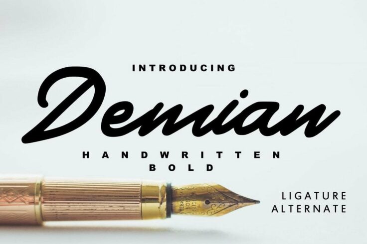 View Information about Demian Handwritten Bold Typeface