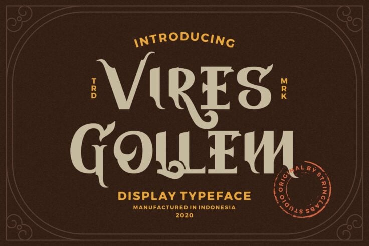 View Information about Vires Gollem Font