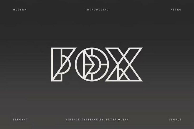 View Information about Fox Geometric Logo Font