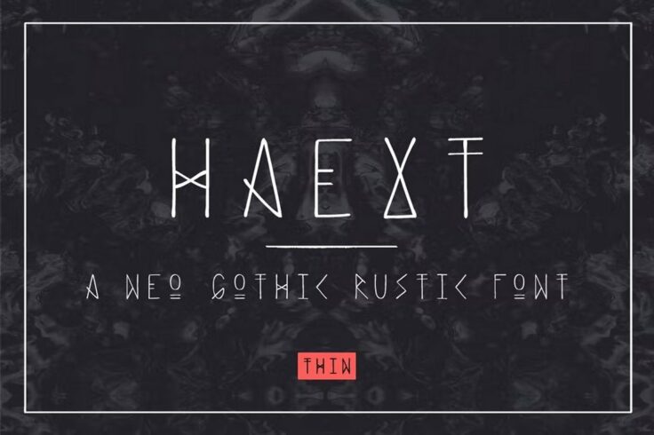 View Information about Haext Pen Unique Gothic Rustic Font