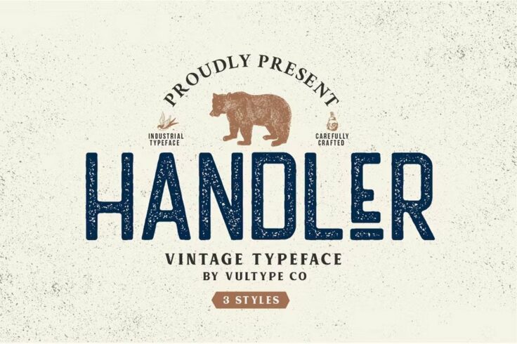 View Information about Handler Rustic Vintage Stamp Font