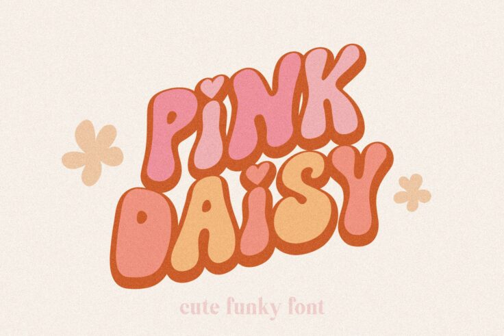 View Information about Pink Daisy Funky Font