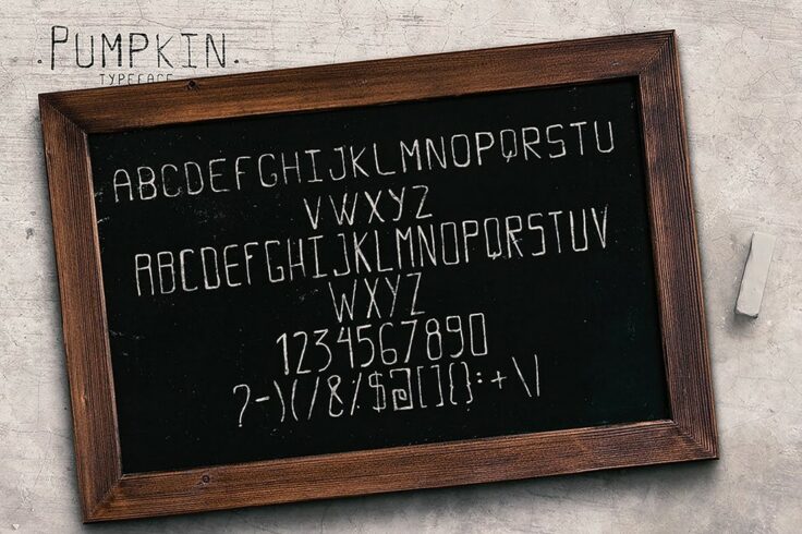 View Information about Pumpkin Alphabet & Numbers Font