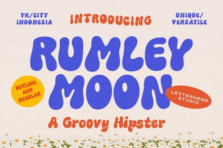 View Information about Rumley Moon Funky Font