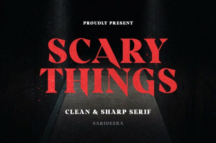 View Information about Scary Things Sharp Horror Movie Font